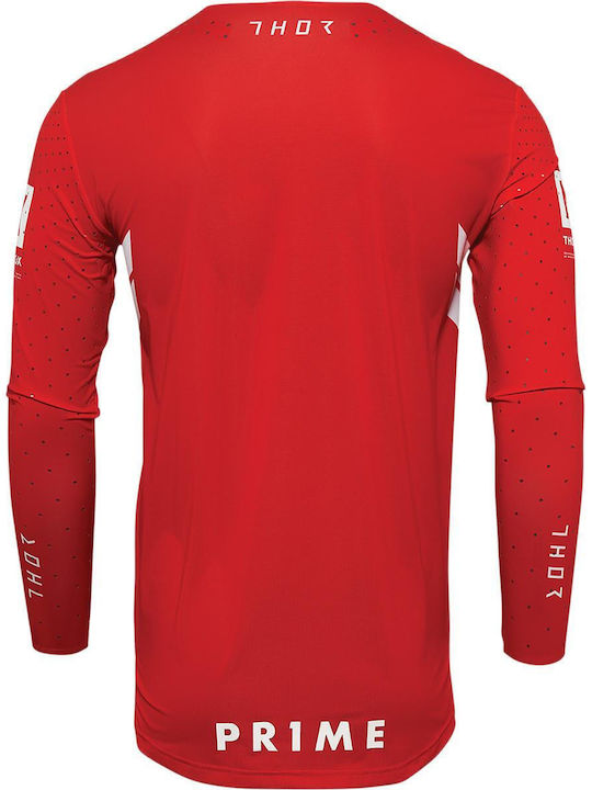 Thor MX Prime Hero Ανδρική Jersey Motocross Red/White