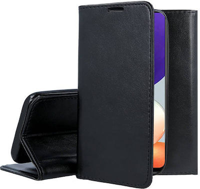 Smart Magnetic Synthetic Leather Book Black (Galaxy A22 5G)