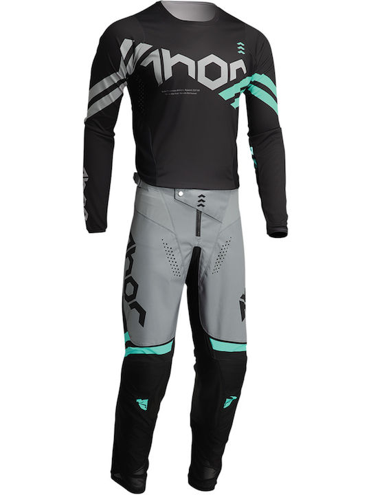Thor MX Pulse Cube Ανδρική Jersey Motocross Black / Mint SH4221