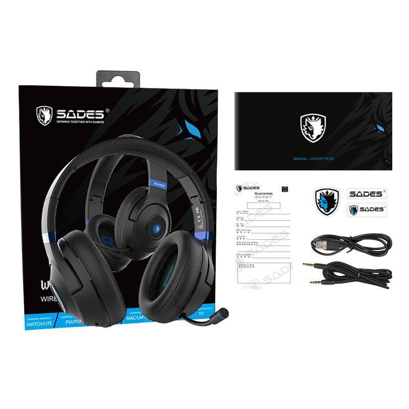 Sades Whisper Over Ear Gaming Headset με σύνδεση 3.5mm / Bluetooth