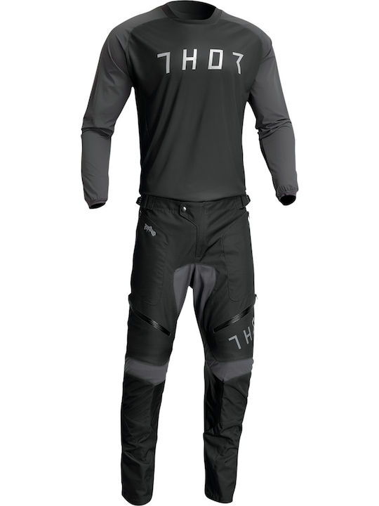 Thor Terrain Men's Jersey Motocross Black / Charcoal