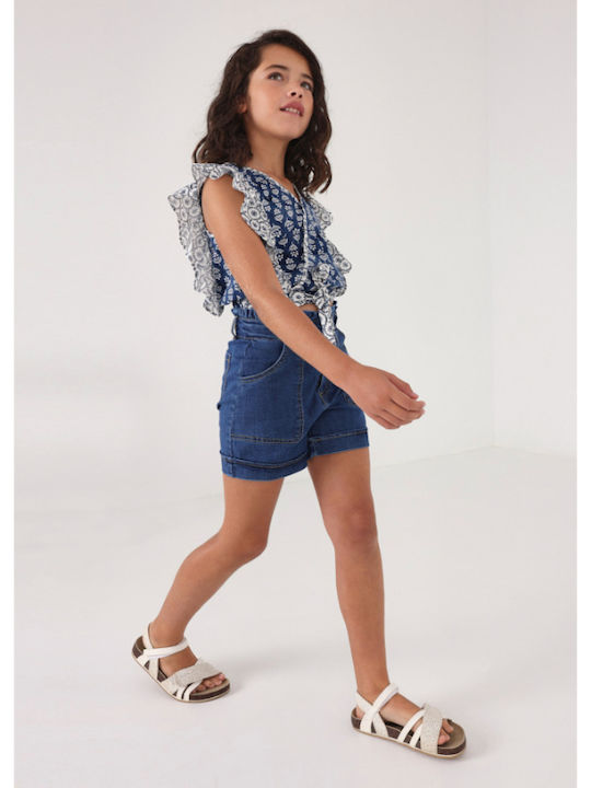 Kinderbluse Ärmellos Blau