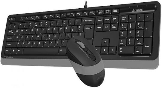 A4Tech FG1010 Ασύρματο Σετ Πληκτρολόγιο & Ποντίκι Αγγλικό US
