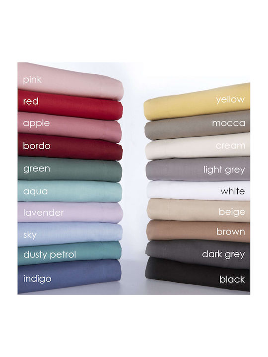 Nef-Nef Homeware Sheet for Single Bed 170x270cm. Basic Fuchsia