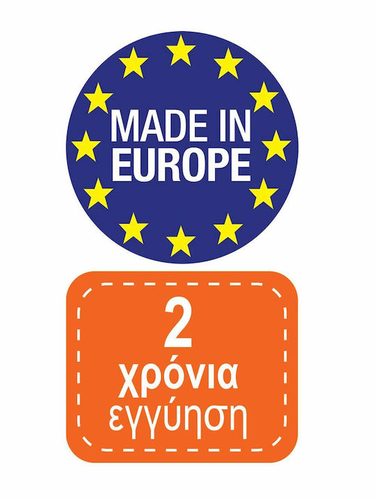 Πλαστικό Τραπέζι για Μικρούς Εξωτερικούς Χώρους Nettuno Λευκό 80x80x72εκ.