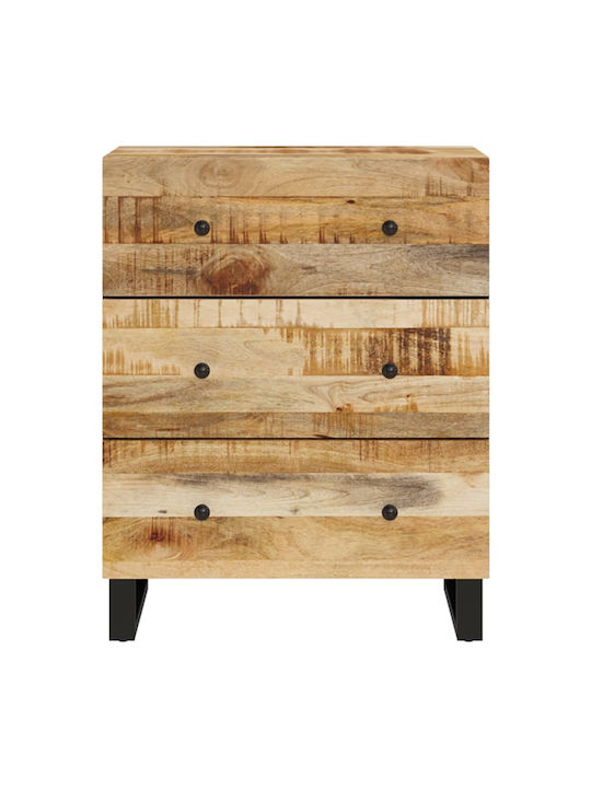 Comoda pentru Dormitor din Lemn Masiv cu 3 sertare 60x33x75buc
