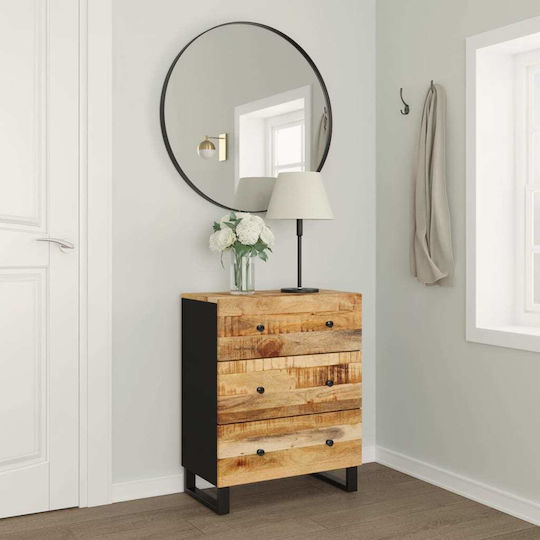 Comoda pentru Dormitor din Lemn Masiv cu 3 sertare 60x33x75buc