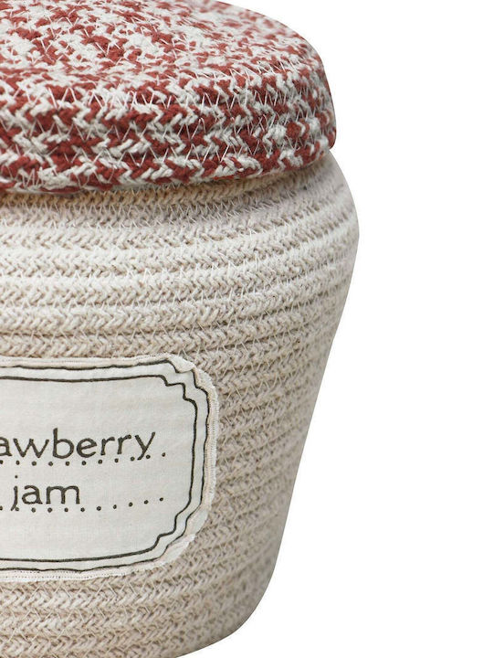 Lorena Canals Kinder Aufbewahrungskorb aus Stoff Jam Jar Beige 20x23cm 1Stück
