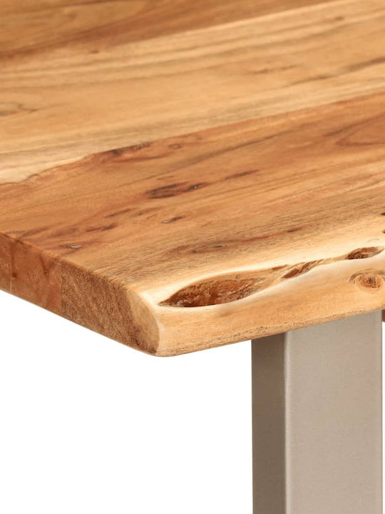 Table Dining Room from Solid Wood & Metal 110x50x76cm