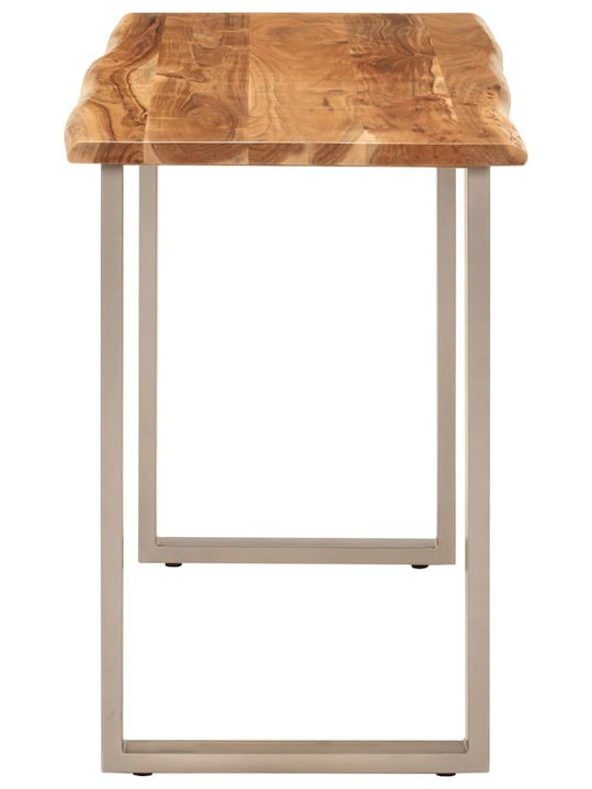 Table Dining Room from Solid Wood & Metal 110x50x76cm