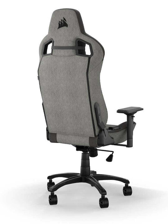 Corsair T3 Rush Fabric (2023) Υφασμάτινη Καρέκλα Gaming με Ρυθμιζόμενα Μπράτσα Γκρι/Ανθρακί