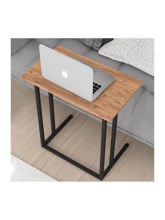 Rectangular Side Table Tibet Wooden Beige L60xW35.5xH65.5cm