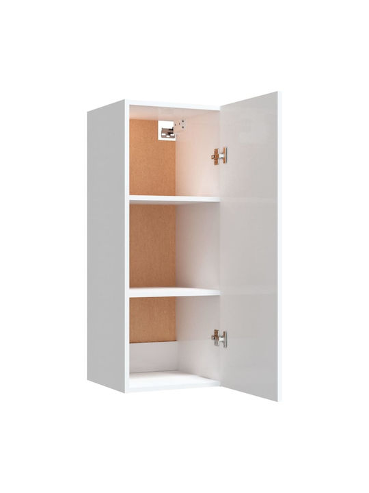 Cabinet Wall Glossy white 34.5x34x90cm