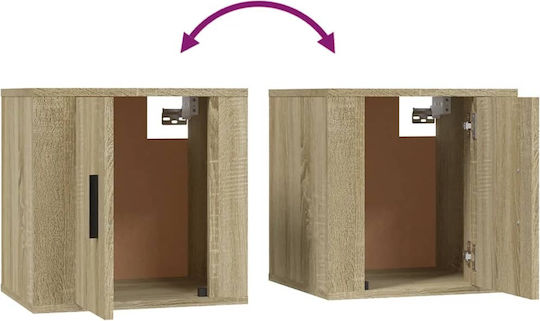Hängeschrank fürs Wohnzimmer aus Spanplatte Sonoma 40 x 34,5 x 40 cm