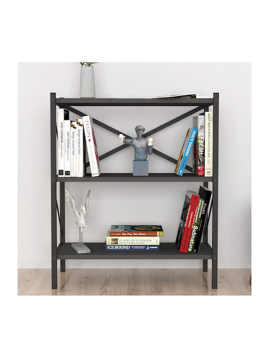 Bibliothek Colmar Anthrazit 66x34x85cm