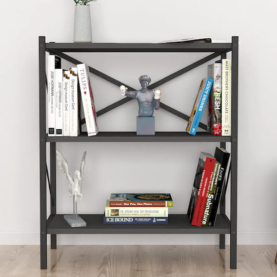 Bibliothek Colmar Anthrazit 66x34x85cm