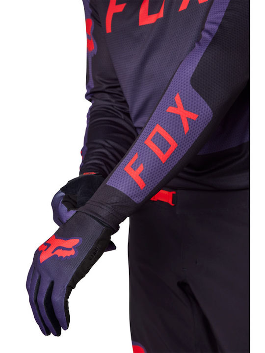 Fox Defend LS Männer Motocross-Shirt Black/Purple