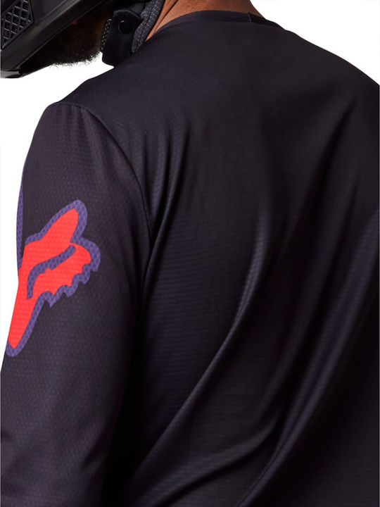 Fox Defend LS Männer Motocross-Shirt Black/Purple