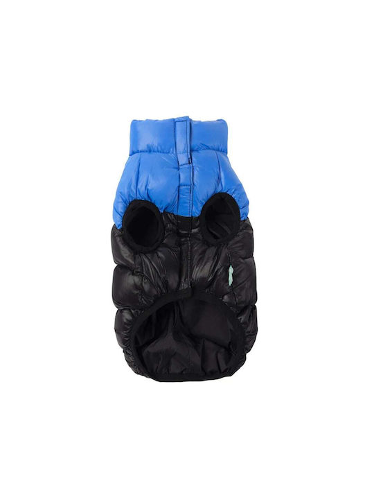 Fuzzyard Harlem Puffer Blue Waterproof / Windproof Dog Coat XXSmall with 26cm Back Length