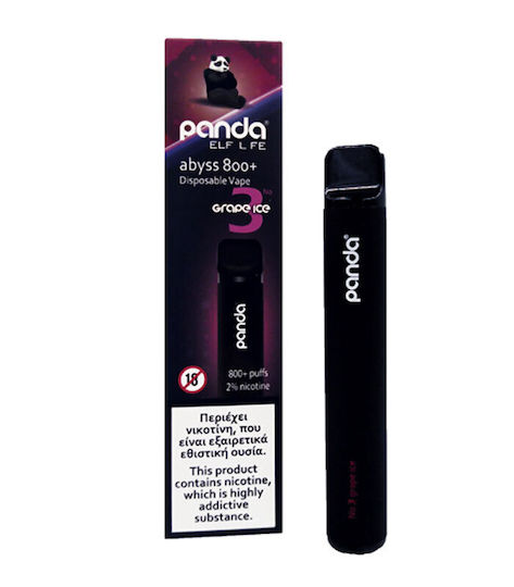 Only1 Disposable E-Cigarette 800 Puffs Grape Ice 2ml 20mg Black