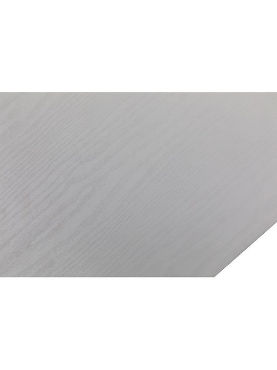 Schreibtisch Forma Holz Weiß mit Metallbeinen 120x60x75cm