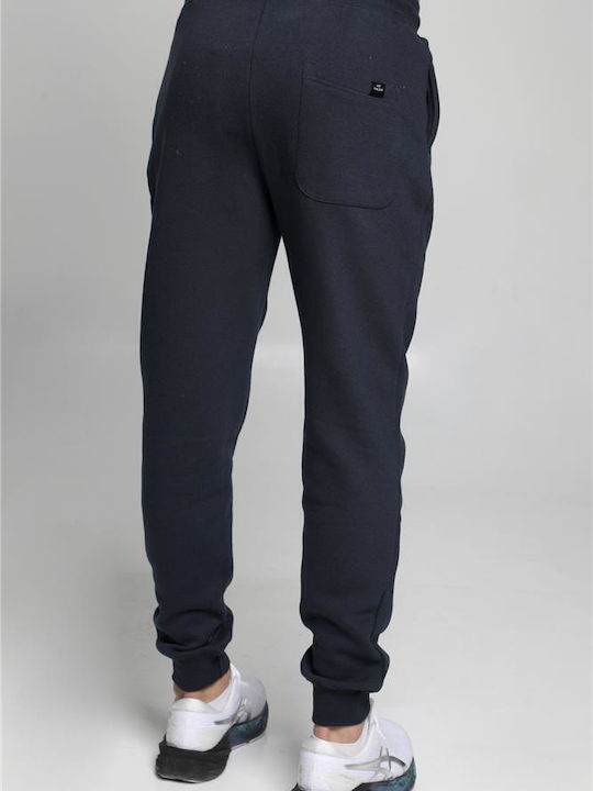 Van Hipster Men's Sweatpants with Rubber Navy Blue