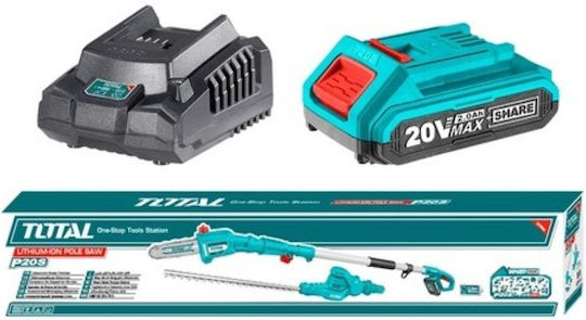 Total TPTS201681 Garden Multi Tool Battery 2 in 1 Pole Saw Hedge Trimmer Attachment