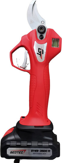 Geotec GTES-3500R Pruning Shears Battery Brushless 20V 2x2Ah with Maximum Cutting Diameter 35mm in Carrying Case