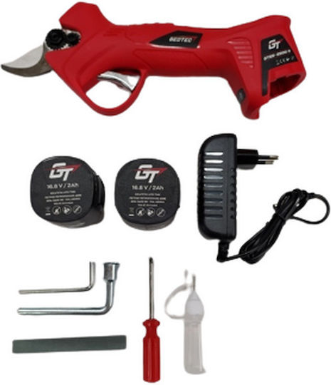 Geotec GTES-2500R Pruning Shears Battery Brushless 16.8V 2x2Ah with Maximum Cutting Diameter 25mm in Carrying Case