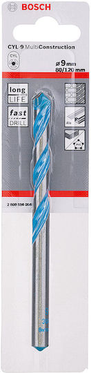 Bosch Expert Cyl-9 Drill with Cylindrical Shank for Masonry, Metal and Wood 9x120mm
