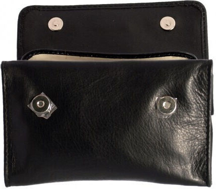 Marvel Leather Tobacco Pouch With Magnetic Clasp Black