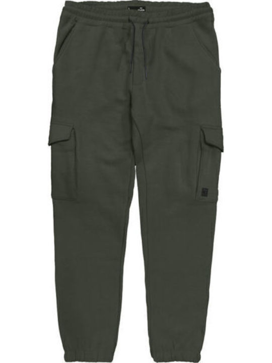 Cargo-Hose Jogginghose mit Gummizug Khaki