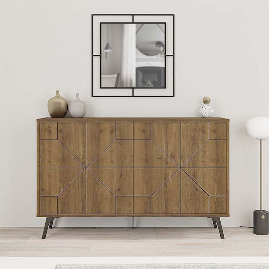 Sideboard Giacomo Wooden Light Brown 123x35x77.4cm