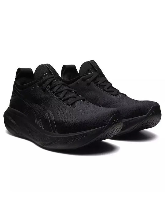 ASICS Gel-Nimbus 25 Ανδρικά Αθλητικά Παπούτσια Running Μαύρα