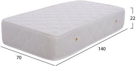 HomeMarkt Ορθοπεδικό Στρώμα Κούνιας Babycloud 70cmx140cmx22cm