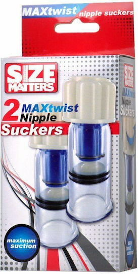 XR Size Matters Twist & Suck 2 Piece Suction Set Аспиратор Нипели Прозрачен 2бр