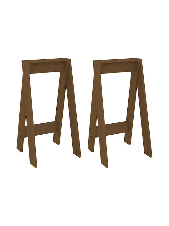 Stool Bar Wooden Ink 2pcs 40x40x75cm