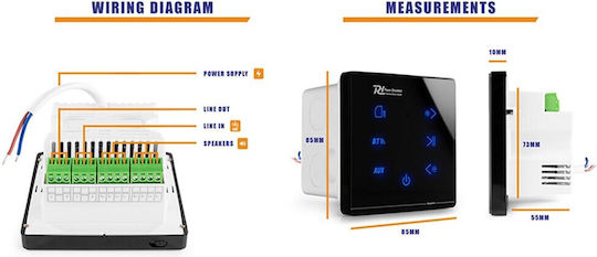 Power Dynamics A100B Priză Amplificator Cu Cadru În Culoare Neagră 952.452