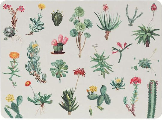 Grupo Erik Botanical Cacti by Kokonote Platzdeckchen Kork Mehrfarbig 29x20cm 4Stück