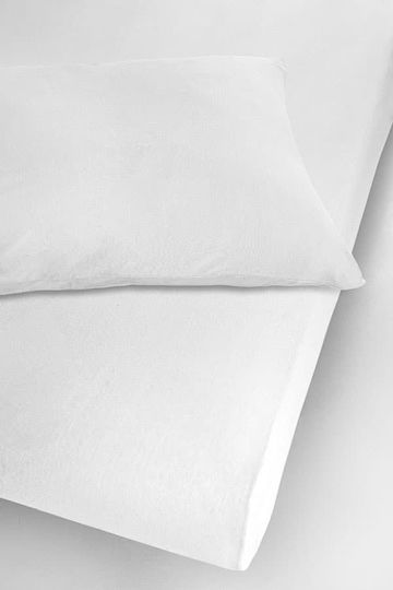 La Luna Jersey Schutzkissenbezug-Set White 52x72cm.