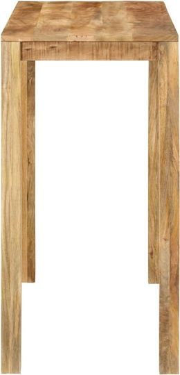 Table Bar from Solid Wood Natural 112x55x108cm