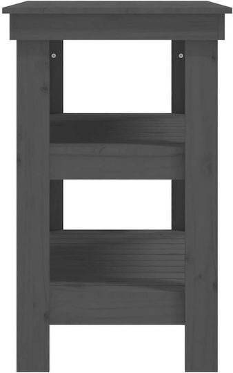 Tisch Bar aus Massivholz Gray 78.5x50x80cm