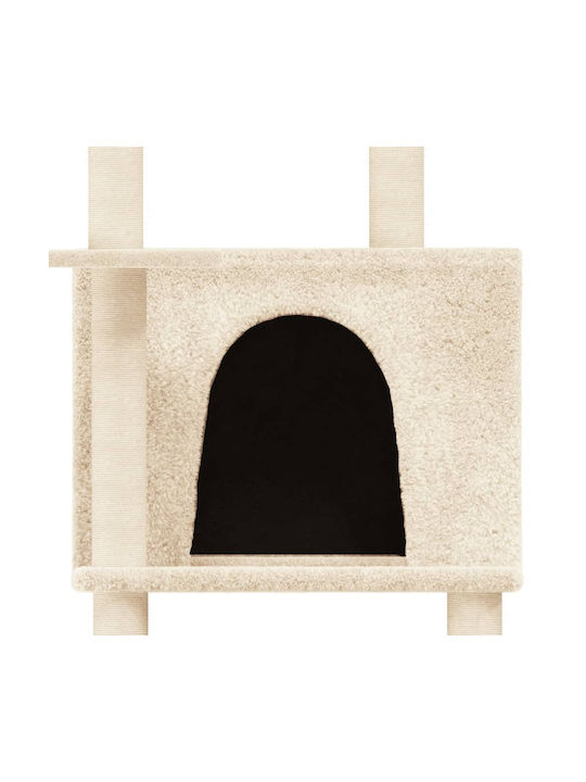 vidaXL Scratching Post Cat Trees Beige 5 levels 80x60x166cm