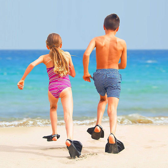 Waveo Βατραχοπέδιλα Κολύμβησης Swim Fins Κοντά Black-Pink