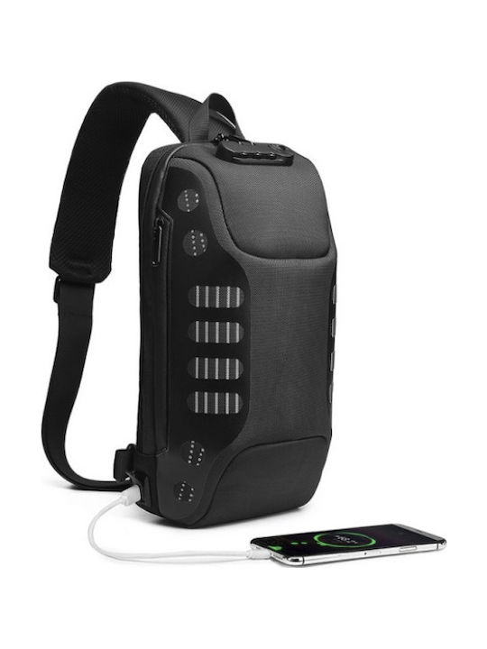 Herrentasche Sling Schwarz