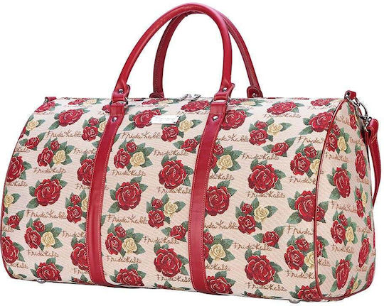 Signare Frida Kahlo Rose Reisetasche Rosa Stoff L57xB30xH29cm