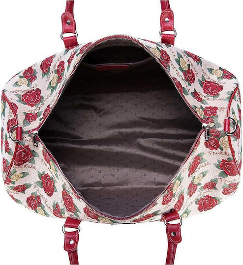Signare Frida Kahlo Rose Reisetasche Rosa Stoff L57xB30xH29cm