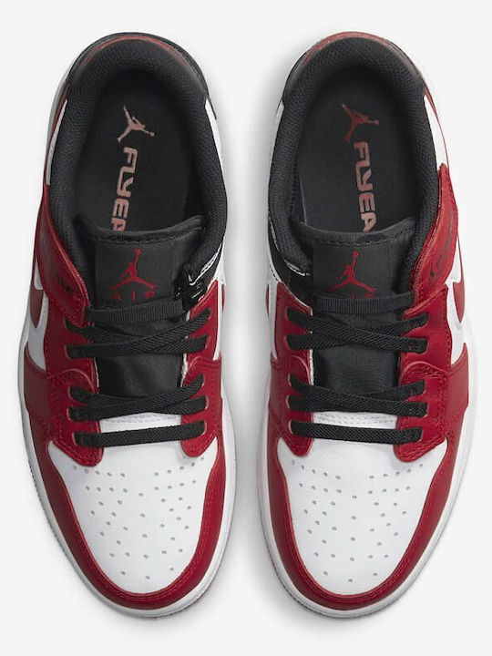 Air  1 Retro Low FlyEase Herren Sneakers White / Black / Gym Red