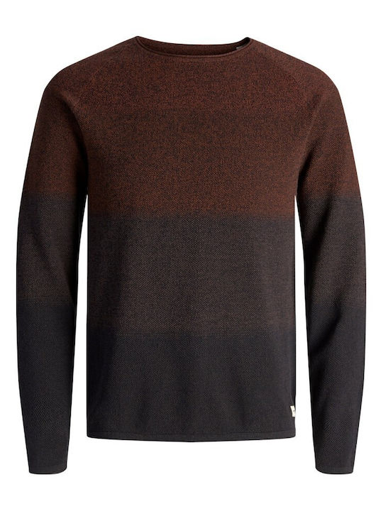 Long Sleeve Sweater Ombre Brown