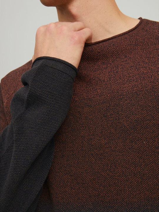 Long Sleeve Sweater Ombre Brown